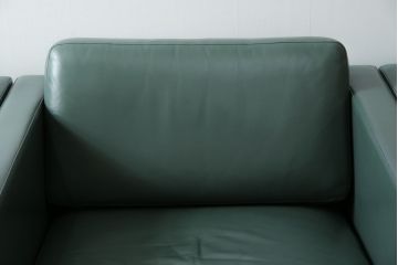 アメリカビンテージ　高級輸入家具　Knoll(ノル)　フィスターコレクション　総革の贅沢な1人掛けラウンジソファ4脚セット(レザー、一人掛け、1Pソファ、アームソファ、ヴィンテージ、ノール、バラ売り可能)(現行定価4脚で約280万円)(R-081163)