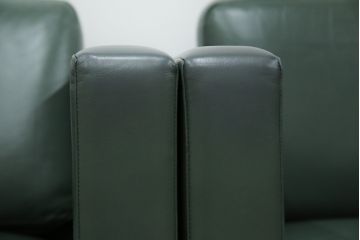 アメリカビンテージ　高級輸入家具　Knoll(ノル)　フィスターコレクション　総革の贅沢な1人掛けラウンジソファ4脚セット(レザー、一人掛け、1Pソファ、アームソファ、ヴィンテージ、ノール、バラ売り可能)(現行定価4脚で約280万円)(R-081163)
