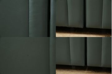 アメリカビンテージ　高級輸入家具　Knoll(ノル)　フィスターコレクション　総革の贅沢な1人掛けラウンジソファ4脚セット(レザー、一人掛け、1Pソファ、アームソファ、ヴィンテージ、ノール、バラ売り可能)(現行定価4脚で約280万円)(R-081163)