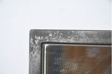 中古　エグジットメタルワークサプライ(EXIT METAL WORK SUPPLY)　インダストリアル感溢れるデザインのスタンドミラー2台セット(姿見、鏡、店舗什器)(定価2台で約28万円)(R-81169)