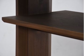 中古　カリモク家具(karimoku)　スタンダードモダンシリーズ　ウォールナット材　天板下に収納スペースがある食堂テーブル(ダイニングテーブル、食卓、4人掛け、6人掛け、作業台)(定価約22万円)(R-081173)