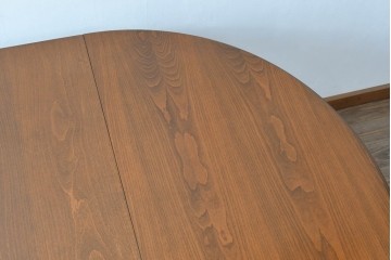 アメリカビンテージ　アメリカンカントリー　上品な装飾が魅力的なエクステンションテーブル　(R-081175)