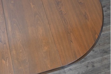 アメリカビンテージ　アメリカンカントリー　上品な装飾が魅力的なエクステンションテーブル　(R-081175)