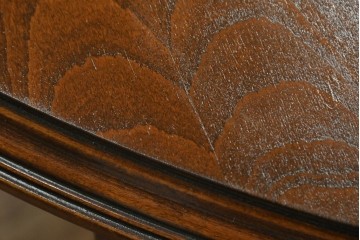 アメリカビンテージ　アメリカンカントリー　上品な装飾が魅力的なエクステンションテーブル　(R-081175)