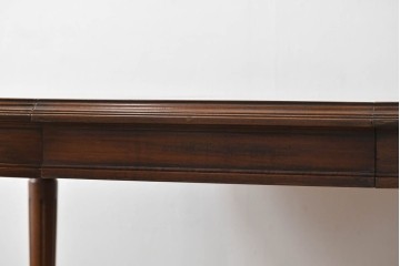 アメリカビンテージ　アメリカンカントリー　上品な装飾が魅力的なエクステンションテーブル　(R-081175)