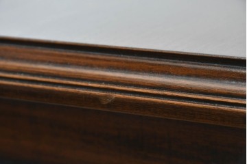 アメリカビンテージ　アメリカンカントリー　上品な装飾が魅力的なエクステンションテーブル　(R-081175)