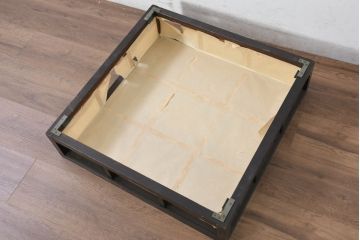 和製ビンテージ　落ち着いた雰囲気を演出する天井直付けの和風照明カバー3台セット(ウォールランプカバー、照明カバー、ヴィンテージ)(R-081180)