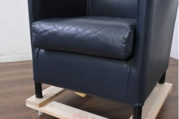 中古　WITTMANN(ヴィットマン)　Paolo Piva(パオロ ピーヴァ)　Aura Armchair(オーラ アームチェア)　本革(レザー)　重厚感と気品を兼ね備えた一人掛けソファ2脚セット(アームチェア、1人掛けソファ、1Pソファ、バラ売り可能)(定価2脚で約70万円)(R-081185)