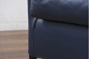 中古　WITTMANN(ヴィットマン)　Paolo Piva(パオロ ピーヴァ)　Aura Armchair(オーラ アームチェア)　本革(レザー)　重厚感と気品を兼ね備えた一人掛けソファ2脚セット(アームチェア、1人掛けソファ、1Pソファ、バラ売り可能)(定価2脚で約70万円)(R-081185)