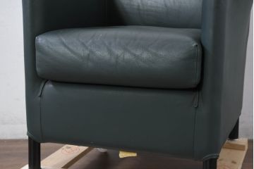 中古　WITTMANN(ヴィットマン)　Paolo Piva(パオロ ピーヴァ)　Aura Armchair(オーラ アームチェア)　本革(レザー)　重厚感と気品を兼ね備えた4脚セット(アームチェア、1人掛けソファ、1Pソファ、バラ売り可能)(定価4脚で約140万円)(R-081186)