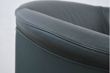 中古　WITTMANN(ヴィットマン)　Paolo Piva(パオロ ピーヴァ)　Aura Armchair(オーラ アームチェア)　本革(レザー)　重厚感と気品を兼ね備えた4脚セット(アームチェア、1人掛けソファ、1Pソファ、バラ売り可能)(定価4脚で約140万円)(R-081186)