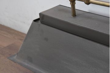 中古　高級品　希少!!　お洒落な空間づくりにおすすめな真鍮製のプールバーライト(プールバーランプ、ビリヤードライト、ビリヤードランプ、天井照明、吊り下げ照明、ランプシェード)(R-081192)
