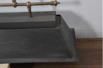 中古　高級品　希少!!　お洒落な空間づくりにおすすめな真鍮製のプールバーライト(プールバーランプ、ビリヤードライト、ビリヤードランプ、天井照明、吊り下げ照明、ランプシェード)(R-081192)