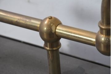 中古　高級品　希少!!　お洒落な空間づくりにおすすめな真鍮製のプールバーライト(プールバーランプ、ビリヤードライト、ビリヤードランプ、天井照明、吊り下げ照明、ランプシェード)(R-081192)