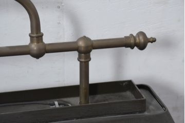 中古　高級品　希少!!　お洒落な空間づくりにおすすめな真鍮製のプールバーライト(プールバーランプ、ビリヤードライト、ビリヤードランプ、天井照明、吊り下げ照明、ランプシェード)(R-081194)