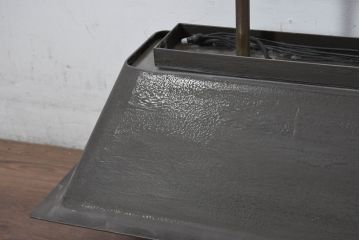 中古　高級品　希少!!　お洒落な空間づくりにおすすめな真鍮製のプールバーライト(プールバーランプ、ビリヤードライト、ビリヤードランプ、天井照明、吊り下げ照明、ランプシェード)(R-081194)