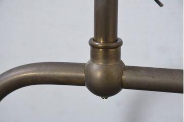 中古　高級品　希少!!　お洒落な空間づくりにおすすめな真鍮製のプールバーライト(プールバーランプ、ビリヤードライト、ビリヤードランプ、天井照明、吊り下げ照明、ランプシェード)(R-081194)