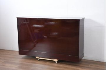 中古　新古品　未使用　展示品　二本松工藝館　田中家具　和の趣を感じる民芸飾り棚(サイドボード、サイドキャビネット、収納棚、戸棚)(定価約88万円)(R-081198)