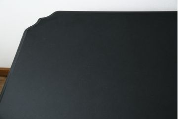 中古　最高級!!　イタリア輸入家具　天板黒御影石　マホガニー材　真鍮(しんちゅう)製　上質さが感じられる凝った造り込みが魅力的なデスク(平机、ワークデスク、在宅用、在宅ワーク用)(定価約120万円)(R-081204)