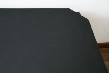 中古　最高級!!　イタリア輸入家具　天板黒御影石　マホガニー材　真鍮(しんちゅう)製　上質さが感じられる凝った造り込みが魅力的なデスク(平机、ワークデスク、在宅用、在宅ワーク用)(定価約120万円)(R-081204)