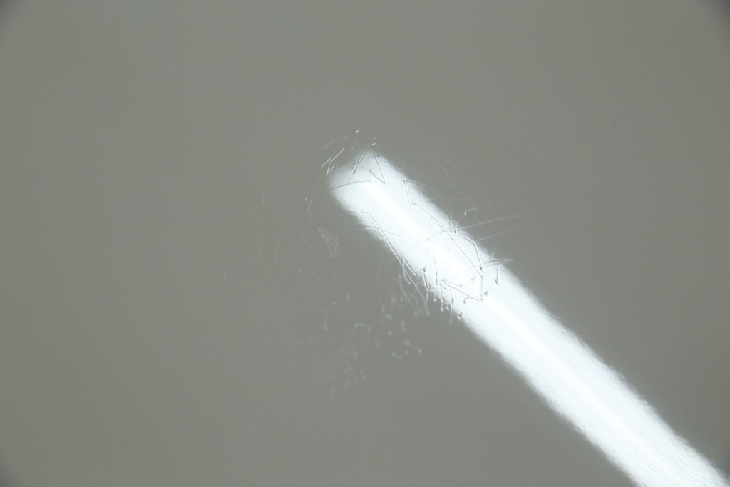 中古　Harrods購入　イギリス高級家具　FRATO(フラト)　DIDOT(ディドー)　フェイクレザー(人口皮革)　幾何学的なデザインが魅力的なサイドボード 定価約120万円　 (R-081206)