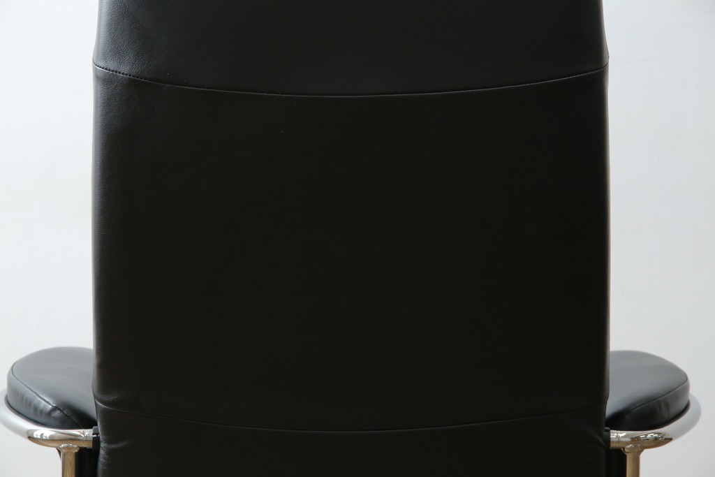 中古　ノルウェー　EKORNES(エコーネス)社　本革　Stressless Metro Office (ストレスレス メトロ オフィス)　インダストリアルな高級デスクチェア　定価約31万円　(R-081207)