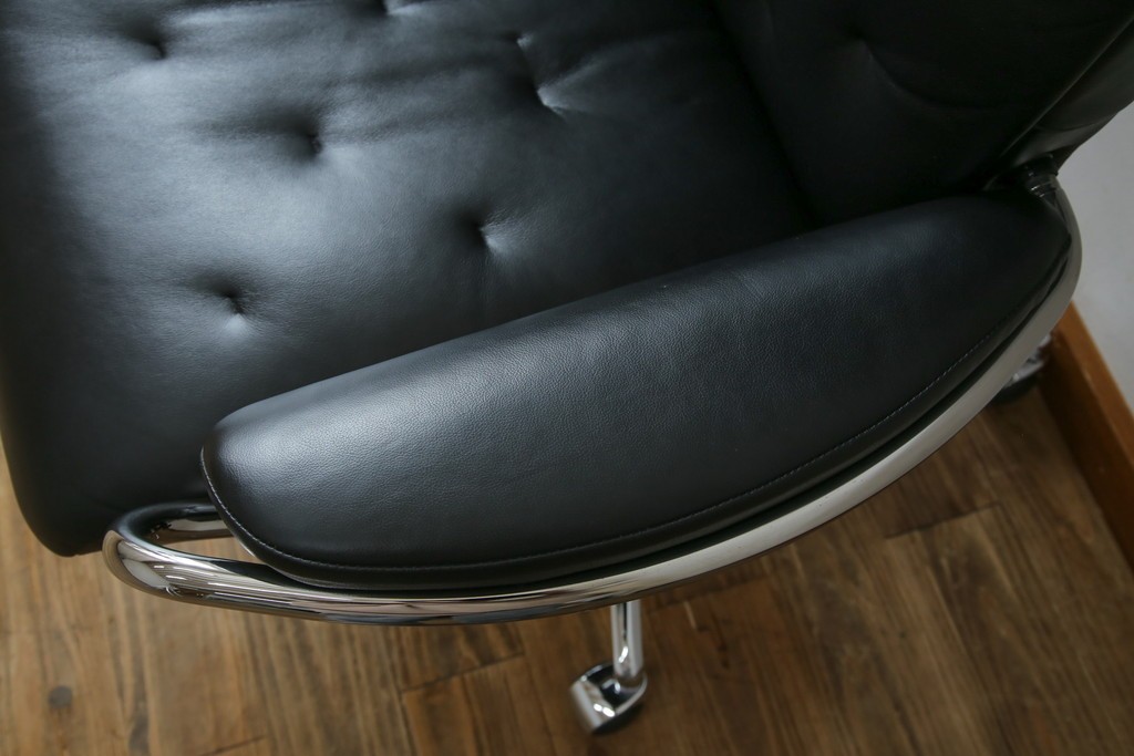 中古　ノルウェー　EKORNES(エコーネス)社　本革　Stressless Metro Office (ストレスレス メトロ オフィス)　インダストリアルな高級デスクチェア　定価約31万円　(R-081207)