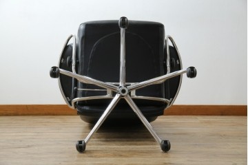 中古　ノルウェー　EKORNES(エコーネス)社　本革　Stressless Metro Office (ストレスレス メトロ オフィス)　インダストリアルな高級デスクチェア　定価約31万円　(R-081207)