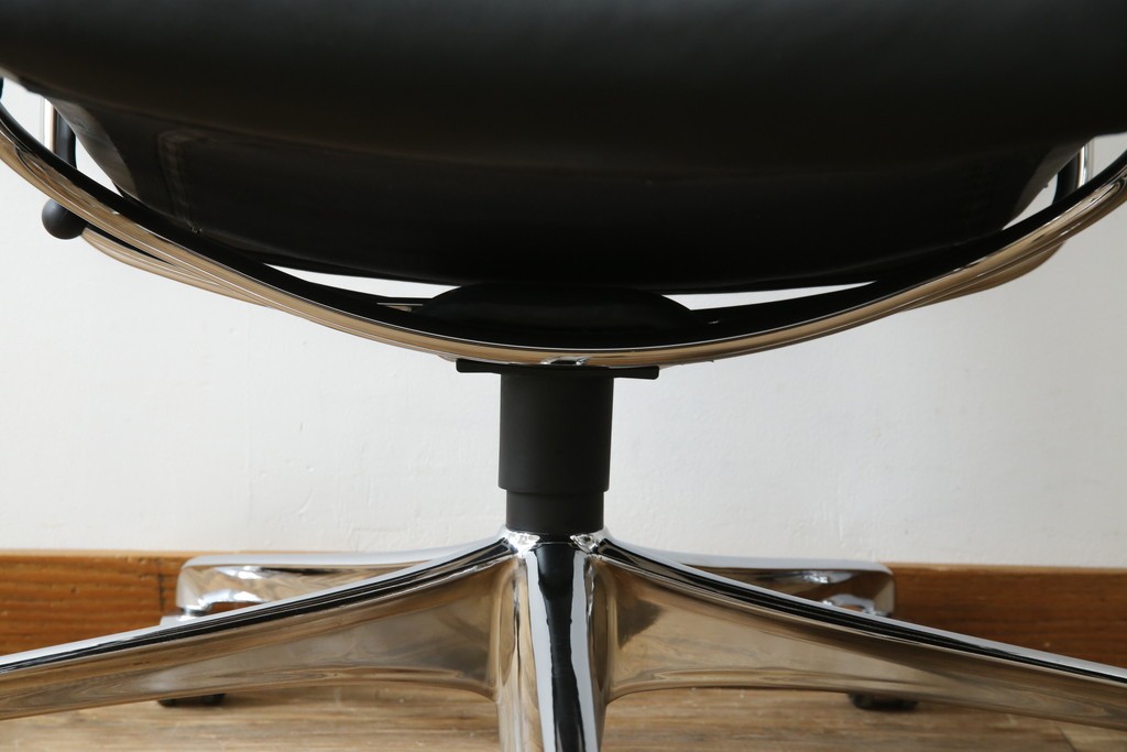 中古　ノルウェー　EKORNES(エコーネス)社　本革　Stressless Metro Office (ストレスレス メトロ オフィス)　インダストリアルな高級デスクチェア　定価約31万円　(R-081207)