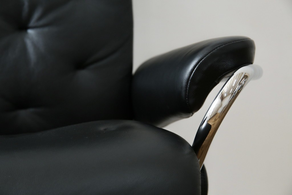 中古　ノルウェー　EKORNES(エコーネス)社　本革　Stressless Metro Office (ストレスレス メトロ オフィス)　インダストリアルな高級デスクチェア　定価約31万円　(R-081207)