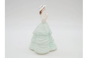 イギリス　COALPORT(コールポート)　淡い彩色が美しいフィギュリン3点セット(Loretta、Carla、Ladies of Fashion Strawberry Fayre、女性、貴婦人、置物、ディスプレイ、英国)(R-081210)