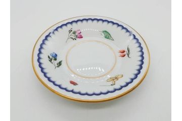 イタリア　Richard Ginori(リチャードジノリ)　イタリアンフルーツ　ベッキオフルーツ　ボンジョルノ　プルーン　チェリー　食卓に彩を添えるジノリ9点セット(花、フラワー、果物、チョコレートカップ&ソーサー、S&C、皿、バタープレート、ボンボニエール、デミタス、金彩)(R-081211)