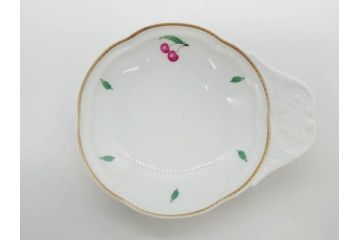 イタリア　Richard Ginori(リチャードジノリ)　イタリアンフルーツ　ベッキオフルーツ　ボンジョルノ　プルーン　チェリー　食卓に彩を添えるジノリ9点セット(花、フラワー、果物、チョコレートカップ&ソーサー、S&C、皿、バタープレート、ボンボニエール、デミタス、金彩)(R-081211)