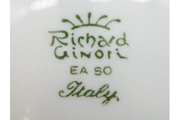 イタリア　Richard Ginori(リチャードジノリ)　イタリアンフルーツ　ベッキオフルーツ　ボンジョルノ　プルーン　チェリー　食卓に彩を添えるジノリ9点セット(花、フラワー、果物、チョコレートカップ&ソーサー、S&C、皿、バタープレート、ボンボニエール、デミタス、金彩)(R-081211)