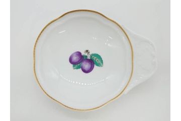 イタリア　Richard Ginori(リチャードジノリ)　イタリアンフルーツ　ベッキオフルーツ　ボンジョルノ　プルーン　チェリー　食卓に彩を添えるジノリ9点セット(花、フラワー、果物、チョコレートカップ&ソーサー、S&C、皿、バタープレート、ボンボニエール、デミタス、金彩)(R-081211)