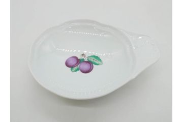 イタリア　Richard Ginori(リチャードジノリ)　イタリアンフルーツ　ベッキオフルーツ　ボンジョルノ　プルーン　チェリー　食卓に彩を添えるジノリ9点セット(花、フラワー、果物、チョコレートカップ&ソーサー、S&C、皿、バタープレート、ボンボニエール、デミタス、金彩)(R-081211)