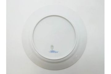 デンマーク　ROYAL COPENHAGEN(ロイヤルコペンハーゲン)　ブルーフルーテッド ハーフレース　(大)約25cm　(小)約19cm　繊細な絵付けが可愛らしいプレート3枚セット(大皿、中皿、洋食器、北欧)(R-081212)