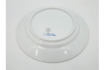 デンマーク　ROYAL COPENHAGEN(ロイヤルコペンハーゲン)　ブルーフルーテッド ハーフレース　(大)約25cm　(小)約19cm　繊細な絵付けが可愛らしいプレート3枚セット(大皿、中皿、洋食器、北欧)(R-081212)