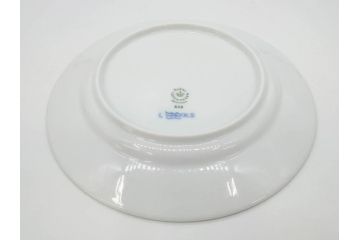 デンマーク　ROYAL COPENHAGEN(ロイヤルコペンハーゲン)　ブルーフルーテッド ハーフレース　(大)約25cm　(小)約19cm　繊細な絵付けが可愛らしいプレート3枚セット(大皿、中皿、洋食器、北欧)(R-081212)
