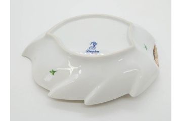 ドイツ　Dresden(ドレスデン)　カール・ティーメ工房　金彩　透かし　花柄　リーフプレート　デミタスカップ&ソーサー　煌びやかで麗しいプレート2枚&C&Sセット(フラワー、ディッシュ、中皿、変形皿、洋食器)(R-081213)