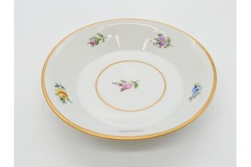 ドイツ　Dresden(ドレスデン)　カール・ティーメ工房　金彩　透かし　花柄　リーフプレート　デミタスカップ&ソーサー　煌びやかで麗しいプレート2枚&C&Sセット(フラワー、ディッシュ、中皿、変形皿、洋食器)(R-081213)