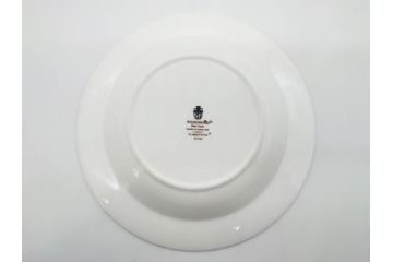 イギリス　WEDGWOOD(ウェッジウッド)　FLORENTINE TURQUOISE(フロレンティーン ターコイズ)　オーバルディッシュ　スーププレート　威風堂々としたデザインが見事なプレート3枚セット(グロテスク文様、フルーツ、果物、大皿、洋食器、英国)(R-081214)