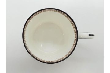 イギリス　WEDGWOOD(ウェッジウッド)　FLORENTINE TURQUOISE(フロレンティーン ターコイズ)　優雅な時間を演出するコーヒーカップ&ソーサー3客セット(グロテスク文様、フルーツ、果物、洋食器、英国)(R-081217)