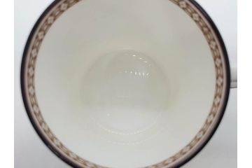 イギリス　WEDGWOOD(ウェッジウッド)　FLORENTINE TURQUOISE(フロレンティーン ターコイズ)　優雅な時間を演出するコーヒーカップ&ソーサー3客セット(グロテスク文様、フルーツ、果物、洋食器、英国)(R-081217)