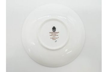 イギリス　WEDGWOOD(ウェッジウッド)　FLORENTINE TURQUOISE(フロレンティーン ターコイズ)　優雅な時間を演出するコーヒーカップ&ソーサー3客セット(グロテスク文様、フルーツ、果物、洋食器、英国)(R-081217)
