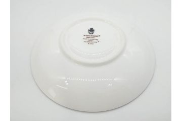 イギリス　WEDGWOOD(ウェッジウッド)　FLORENTINE TURQUOISE(フロレンティーン ターコイズ)　上品な佇まいのティーカップ&ソーサー4客セット(グロテスク文様、フルーツ、果物、ピオニー、C&S、洋食器、英国)(R-081218)