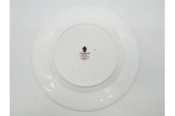 イギリス　WEDGWOOD(ウェッジウッド)　FLORENTINE TURQUOISE(フロレンティーン ターコイズ)　食卓が華やぐプレート6枚セット(グロテスク文様、フルーツ、果物、中皿、洋食器、英国)(R-081220)