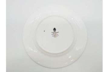イギリス　WEDGWOOD(ウェッジウッド)　FLORENTINE TURQUOISE(フロレンティーン ターコイズ)　フォーマルな雰囲気漂うプレート9枚セット(グロテスク文様、フルーツ、果物、中皿、洋食器、英国)(R-081221)