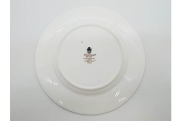 イギリス　WEDGWOOD(ウェッジウッド)　FLORENTINE TURQUOISE(フロレンティーン ターコイズ)　エキゾチックなデザインが目を引くプレート9枚セット(グロテスク文様、フルーツ、果物、中皿、洋食器、英国)(R-081222)