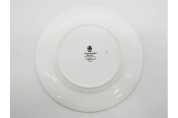 イギリス　WEDGWOOD(ウェッジウッド)　FLORENTINE TURQUOISE(フロレンティーン ターコイズ)　エキゾチックなデザインが目を引くプレート9枚セット(グロテスク文様、フルーツ、果物、中皿、洋食器、英国)(R-081222)